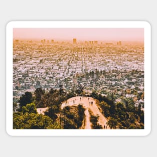 Los Angeles Vintage Post Card Sticker